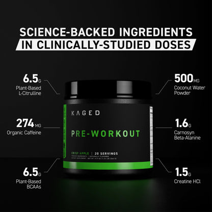 Buy supplements Kaged Stimulant Free Pre Workout Powder | Fruit Punch | Pre-Kaged | Formulated with Creatine, Beta Alanine | No Jitters | 20 Servings - Vitaza UK Supplements UK