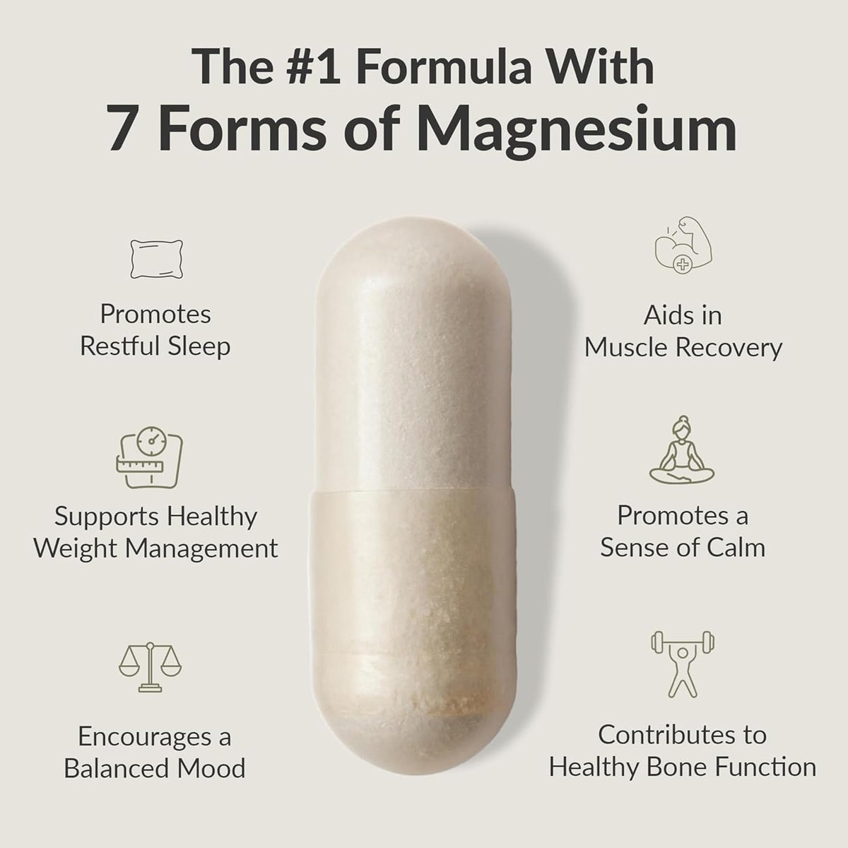Buy supplements BIOptimizers Magnesium Breakthrough Supplement with 500mg - 7 Forms of Magnesium: Glycinate, Malate, Citrate, and More - Natural Support for Sleep and Cognitive Function -60 Capsules- Calming Vitamins - Vitaza UK Supplements UK