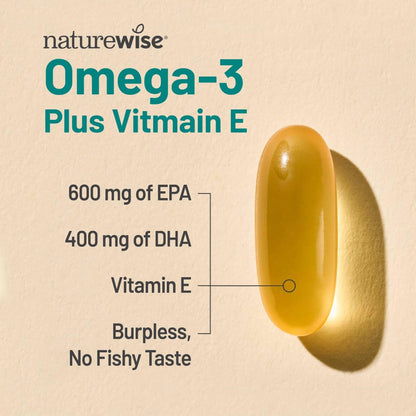 NatureWise [1] Multivitamin for Men - Non-GMO - 90 Capsules[45-Day Supply] + (Pack of 2) Omega 3 Fish Oil 1000mg + Vitamin E - Wild-Caught - 60 Softgels[30-Day Supply] NatureWiseBuy Supplements Australia