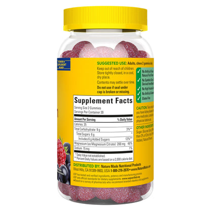 Buy supplements Nature Made High Absorption Magnesium Citrate 200 mg per serving, Magnesium Supplement for Muscle, Nerve, Bone and Heart Support - Vitaza UK Supplements UK
