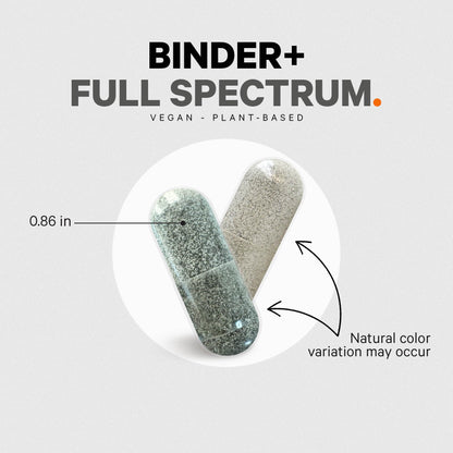 Buy supplements Codeage Binder + Systemic Binder Supplement - Activated Charcoal Pills, Bentonite Clay Mineral Powder, Fulvic & Humic Acids, Molybdenum, Carbon Forms - 90 Capsules - Vitaza UK Supplements UK
