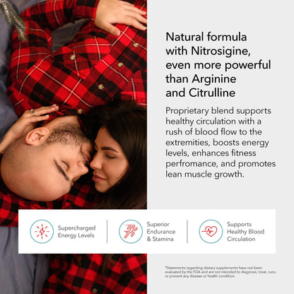 Buy supplements Juvenon BloodFlow-7 XXXL Nitric Oxide Supplements for Men & Women - More Powerful, Longer Lasting Natural Nitric Oxide Booster with Nitrosigine® + S7® - Vitaza UK Supplements UK