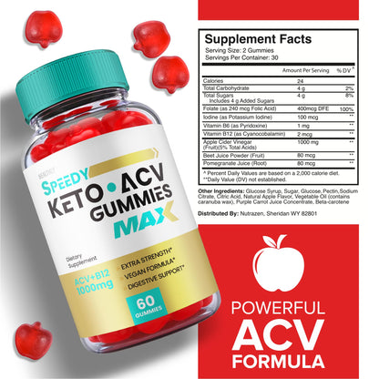 (5 Pack) Speedy Keto ACV Gummies Maximum Strength, Speedy Keto Plus ACV Gummies HealthlyBuy Supplements Australia