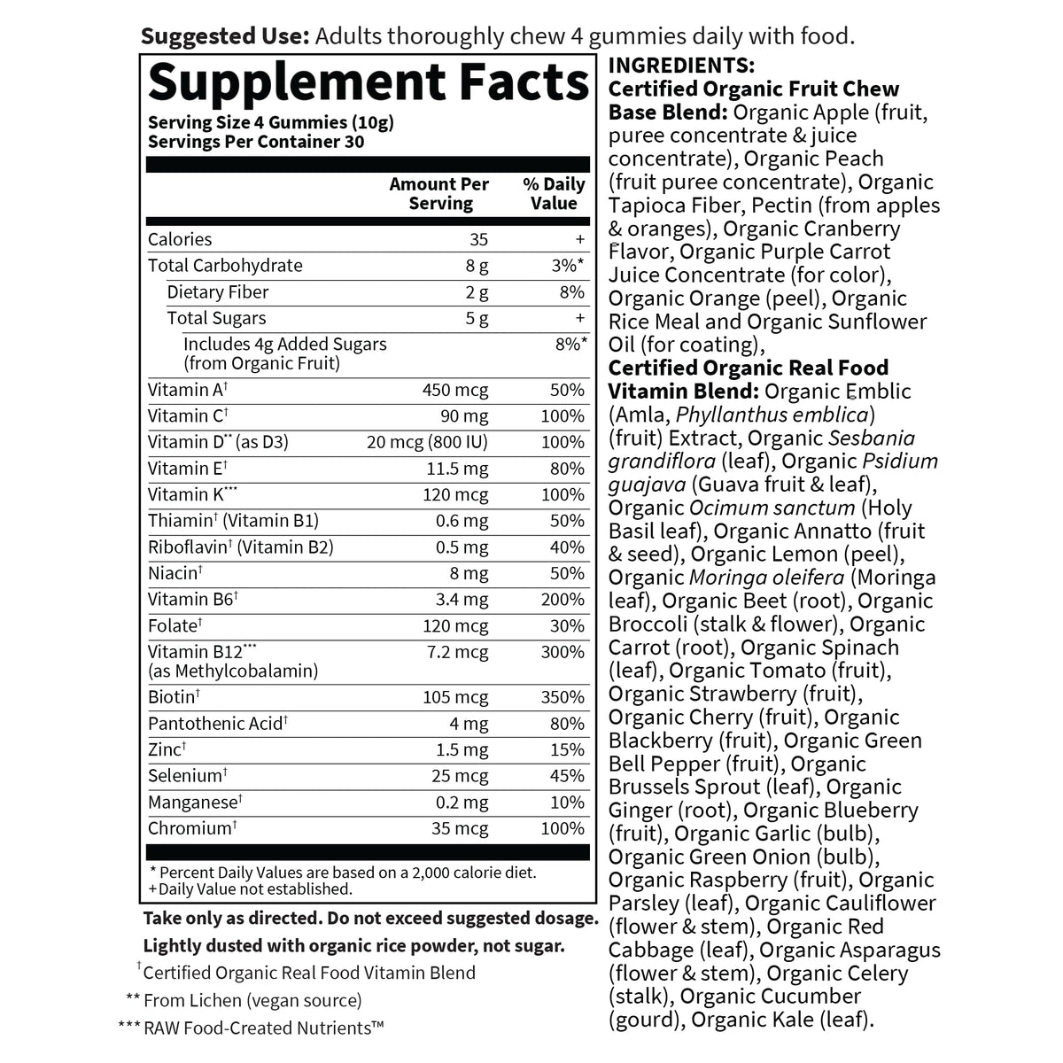 Buy supplements Garden of Life Organics Men's Gummy Vitamins - Berry - Certified Organic, Non-GMO, Vegan, Kosher Complete Multi - Methyl B12, C & D3 - Gluten - Vitaza UK Supplements UK