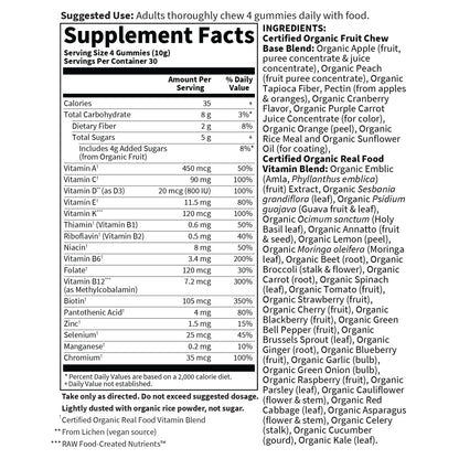 Buy supplements Garden of Life Organics Men's Gummy Vitamins - Berry - Certified Organic, Non-GMO, Vegan, Kosher Complete Multi - Methyl B12, C & D3 - Gluten - Vitaza UK Supplements UK