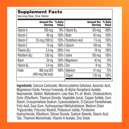 Buy supplements One A Day Multivitamin for Women- Daily Vitamins for Woman with Biotin, Calcium, Folic Acid, Iron & Zinc, Complete Women’s Vitamins - Vitaza UK Supplements UK