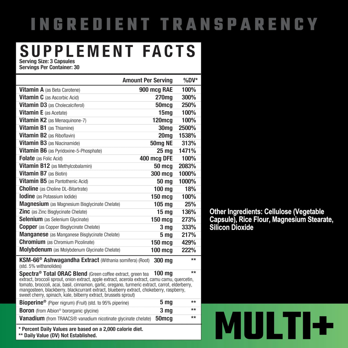 Axe & Sledge Multi Plus Multivitamin | 24 Bioavailable Vitamins & Minerals, Ashwagandha | Multivitamin for Women and Men Axe & SledgeBuy Supplements Australia
