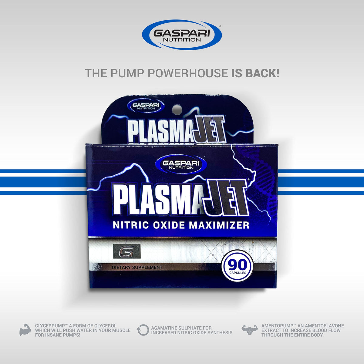 Gaspari Nutrition PlasmaJet, Legendary N.O. Nitric Oxide Maximizer, Increased Lean Mass Gaspari NutritionBuy Supplements Australia