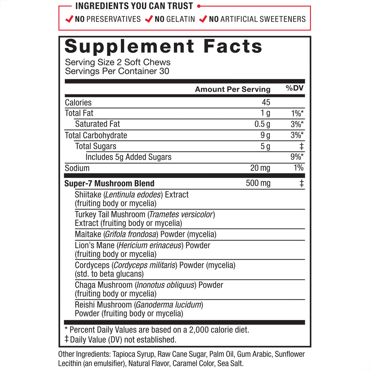 FORCE FACTOR Modern Mushrooms Soft Chews, Mushroom Supplement with Lions Mane Force FactorBuy Supplements Australia