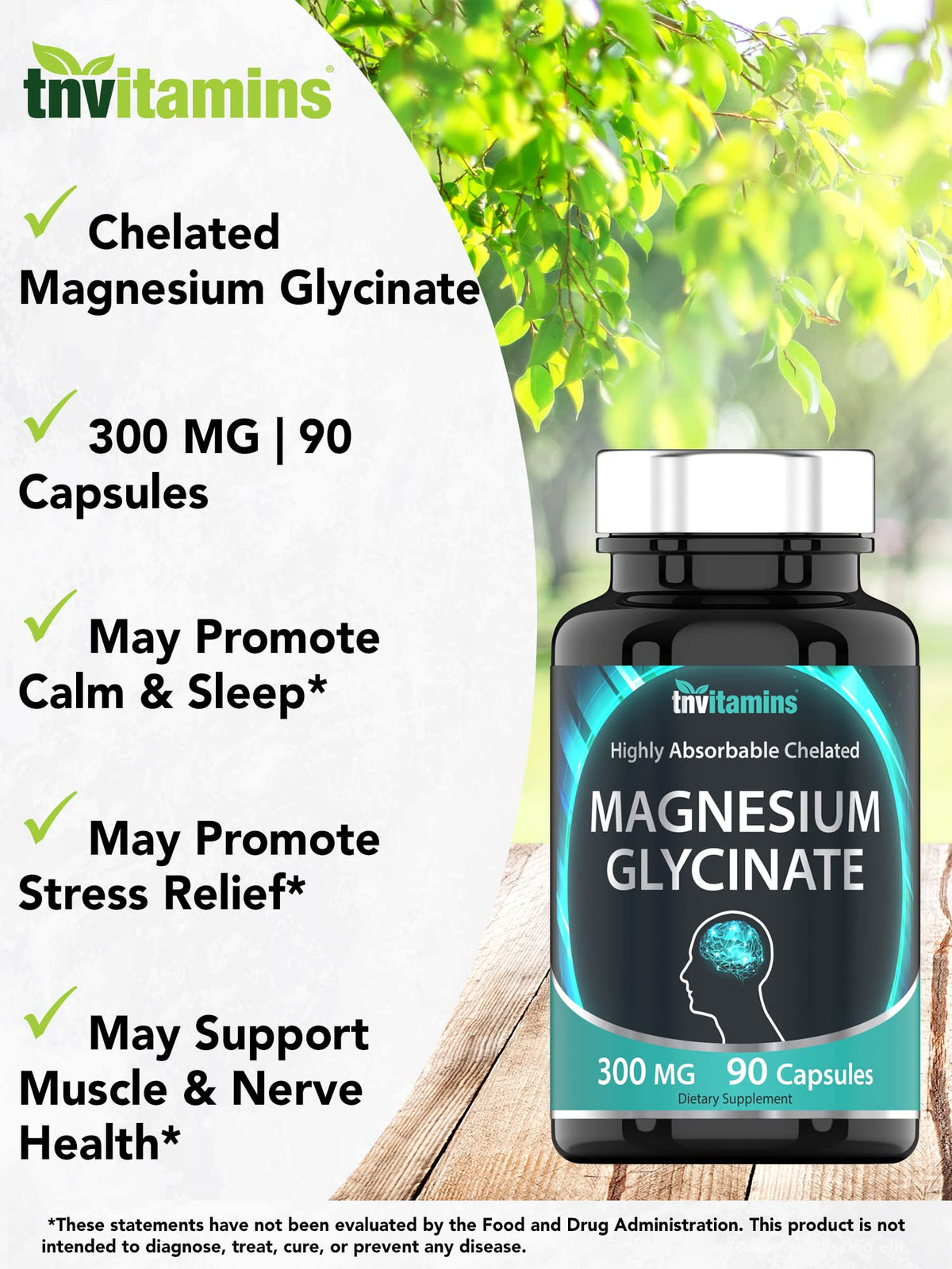 Buy supplements tnvitamins Magnesium Glycinate 300mg, 90 Capsules | High Absorption Chelated Magnesium for Sleep, Calm & Muscle Support - Vitaza UK Supplements UK