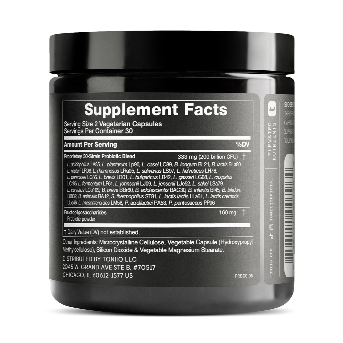 Buy supplements Toniiq 200 Billion CFU Probiotic Supplement 30 Verified Third-Party Tested Strains - Fully Shelf-Stable Probiotics Formula - Vitaza UK Supplements UK