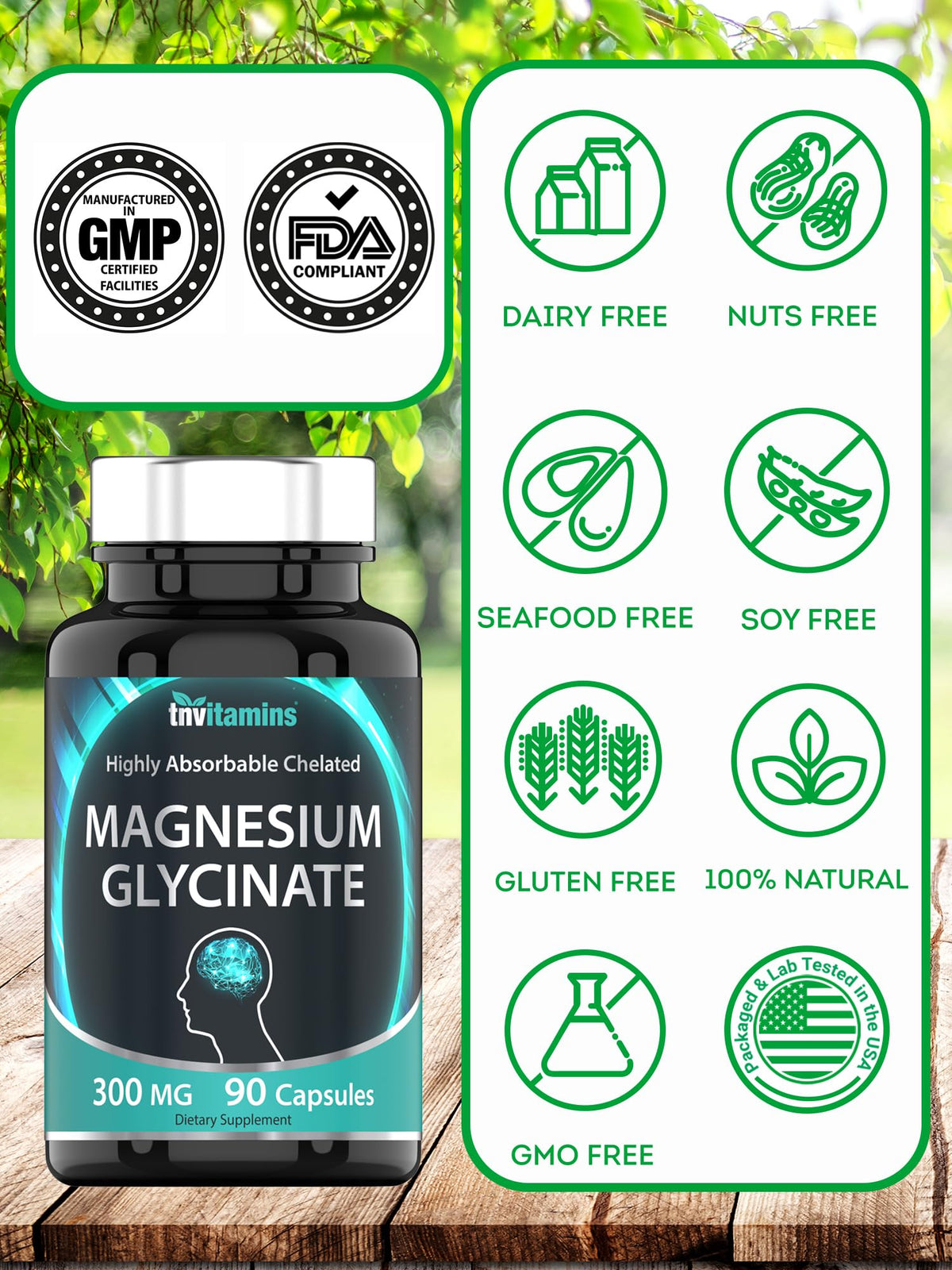 Buy supplements tnvitamins Magnesium Glycinate 300mg, 90 Capsules | High Absorption Chelated Magnesium for Sleep, Calm & Muscle Support - Vitaza UK Supplements UK