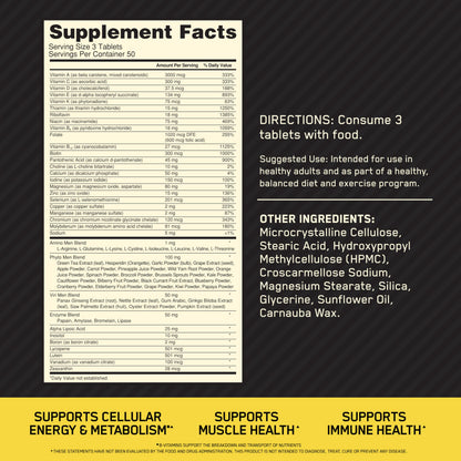 Buy supplements Optimum Nutrition Opti-Men, Vitamin C, Zinc and Vitamin D, E, B12 for Immune Support Mens Daily Multivitamin Supplement - Vitaza UK Supplements UK