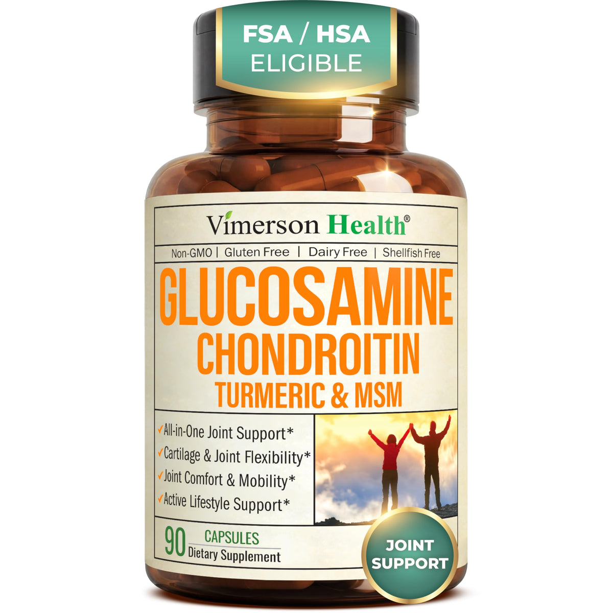 Buy supplements Glucosamine Chondroitin MSM – Joint Support Supplement for Women and Men with Glucosamine Sulfate 1500 mg, Chondroitin and MSM - Vitaza UK Supplements UK