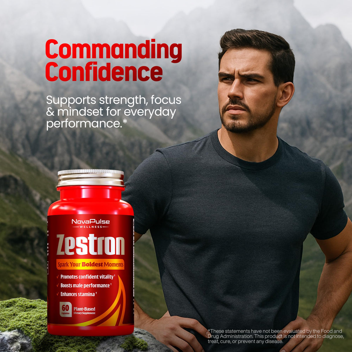 Male Enhancing Supplement Fast Acting Enlargement Pills for Men - Enhanced Size, Drive, Blood Flow, Libido, Testosterone Booster, Strength, Endurance - Boost Performance & Confidence - 60 Capsules NovaPulse WellnessBuy Supplements Australia