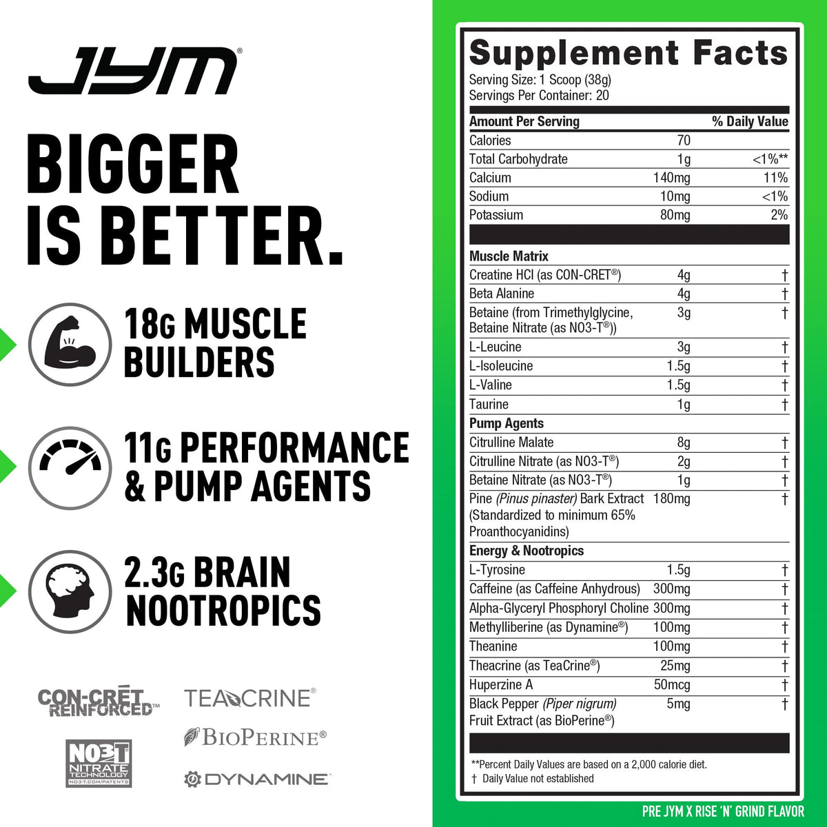 PRE JYM X - Rise N' Grind JYM Supplement ScienceBuy Supplements Australia