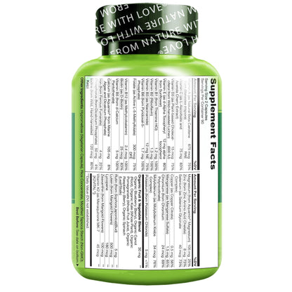 Buy supplements NATURELO Multivitamins for Teenage Girls/Boys, 180 Capsules, Whole Food Multivitamin with Minerals, Non-GMO, Vegetarian - Vitaza UK Supplements UK