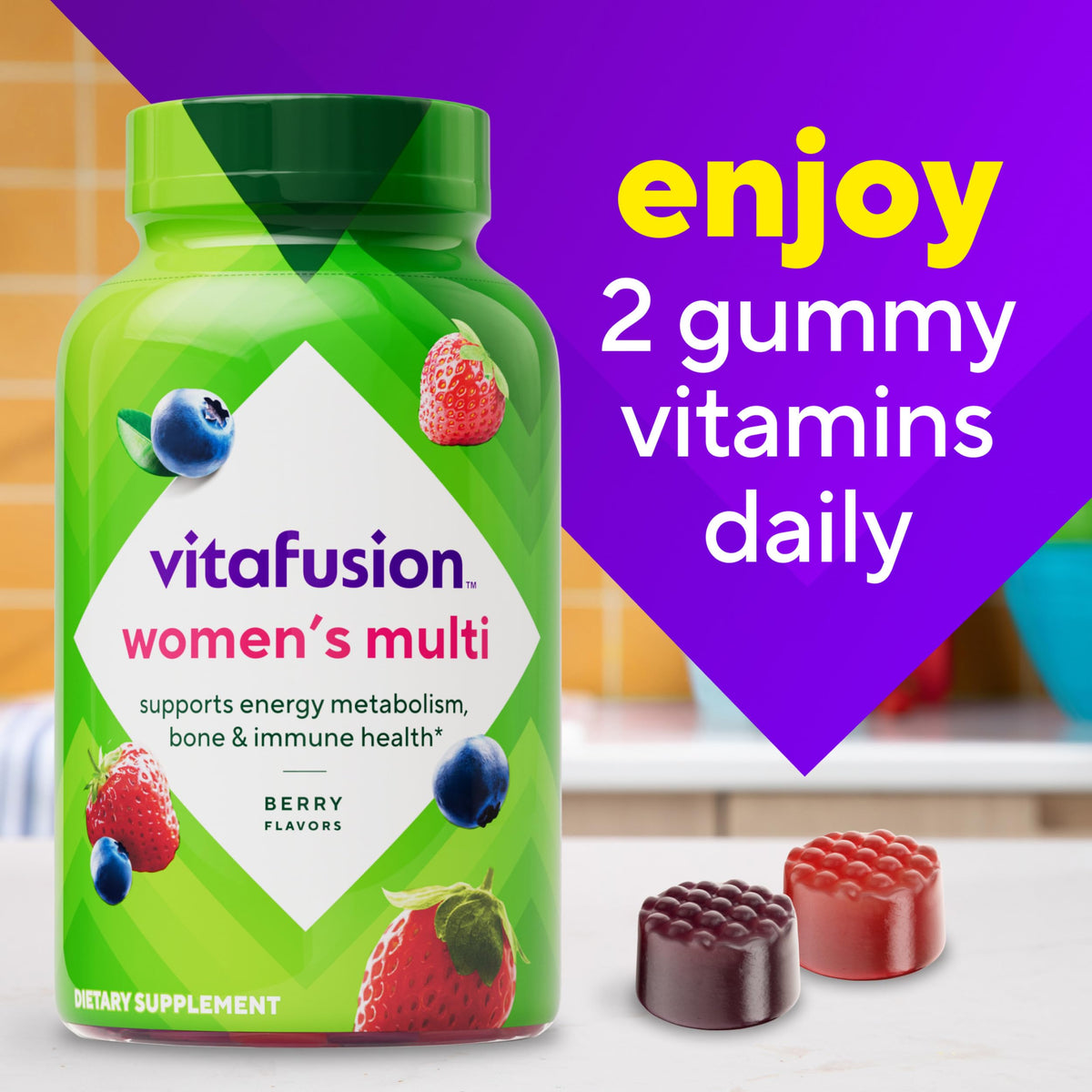 Buy supplements Vitafusion Adult Gummy Vitamins for Women, 120 Count - Vitaza UK Supplements UK