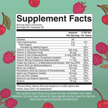 MaryRuth's Multivitamin Gummies for Women (Cherry & Raspberry) & Liquid Nighttime Multimineral Coconut (32oz) | Clean Label Project Verified MARYRUTH'S