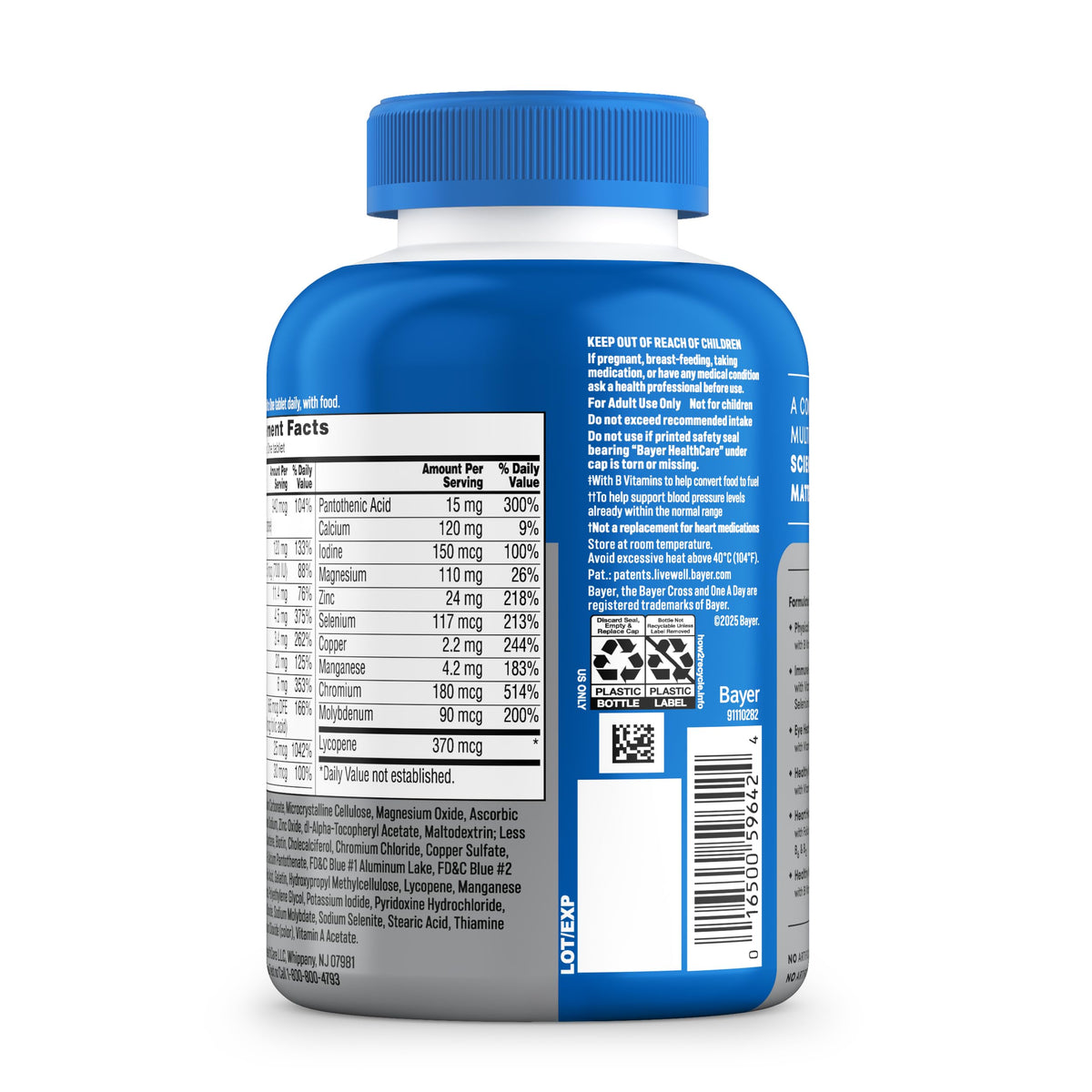 Buy supplements One A Day Men’s 50+ Healthy Advantage Multivitamin, Multivitamin for Men with Vitamins A, C, E, B6, B12, Calcium and Vitamin D, Tablet, 200 Count (Pack of 1) - Vitaza UK Supplements UK