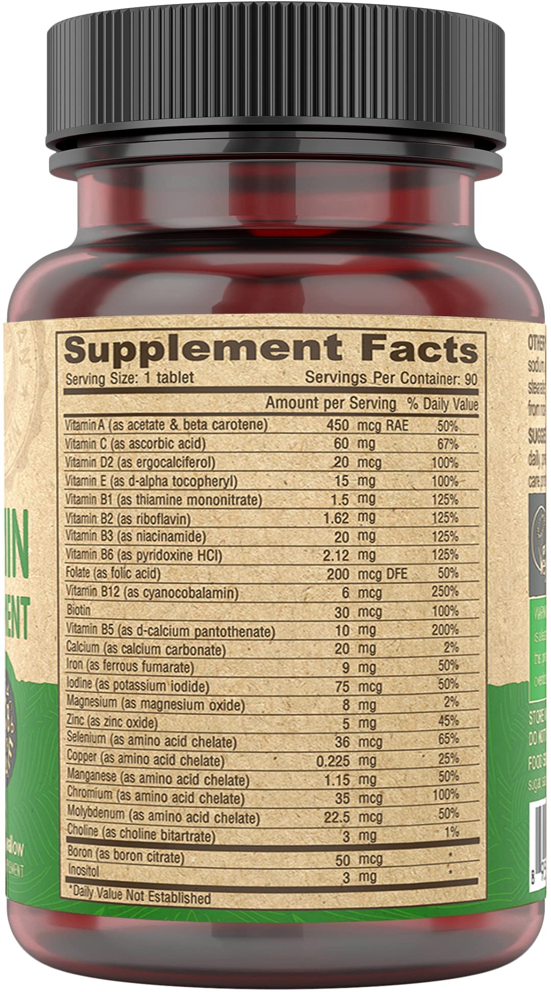 Buy supplements DEVA Vegan Multivitamin for Women & Men with Iron, Vitamin C, E, B Complex Vitamins, Zinc, 90 Tiny Tablets - Vitaza UK Supplements UK