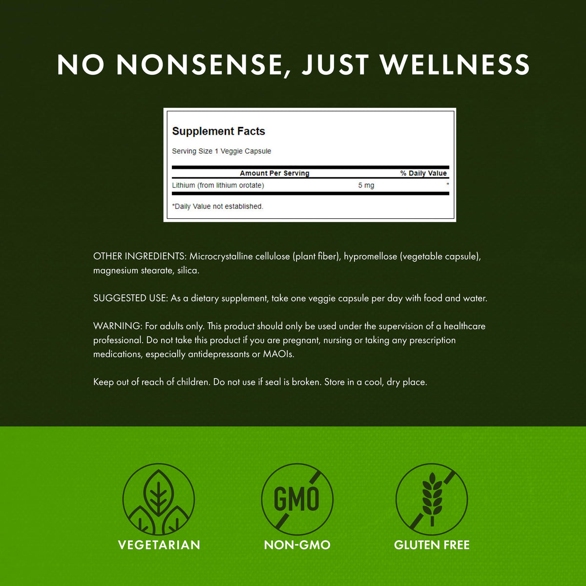 Buy supplements Swanson Lithium Orotate Mood and Memory Support Supplement for Stress-Prone Adults Seeking Emotional Wellness - Vitaza UK Supplements UK