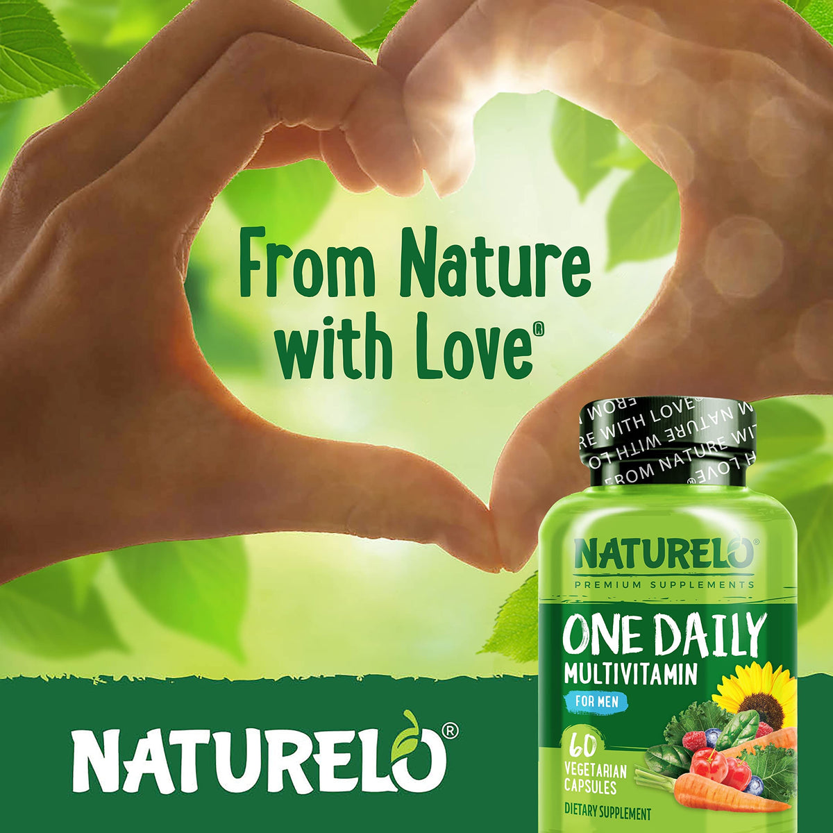 Buy supplements NATURELO Mens Multivitamins - One Daily Multivitamin for Men with Vitamins, Minerals & Organic Whole Foods, Boost Energy & Health, Vitaza UK Supplements UK
