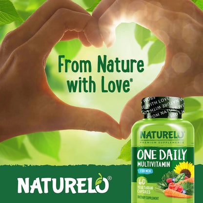 Buy supplements NATURELO Mens Multivitamins - One Daily Multivitamin for Men with Vitamins, Minerals & Organic Whole Foods, Boost Energy & Health, Vitaza UK Supplements UK