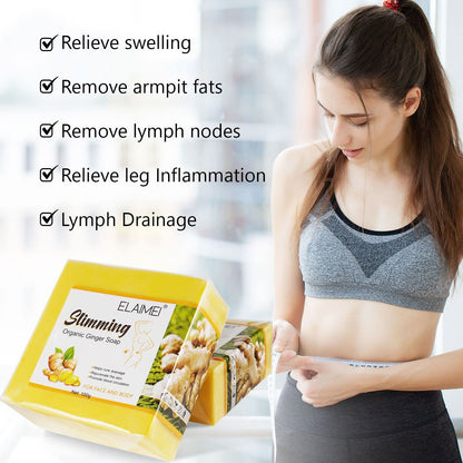 Organic Ginger Soap, Moisturizing Bath Soap, Slimming Ginger Soap, Deep Clean Effectively MoulisBuy Supplements Australia