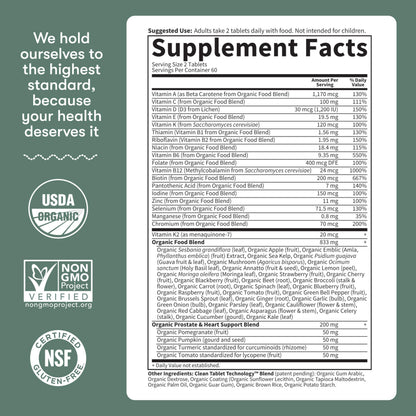 Buy supplements Garden of Life Organics Men's 40+ Multivitamin with Prostate Support, B12 & Vitamins – Vegan Daily Whole Food Multivitamin - Vitaza UK Supplements UK
