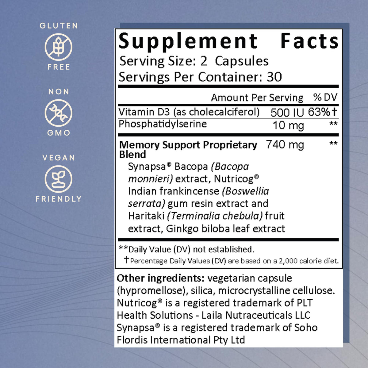 Buy supplements EcoNugenics Memory Boost Supplement – Clinically Studied Ingredients to Support Brain Focus & Health – Nootropic Formula with Bacopa Monnieri, Boswellia Serrata - Vitaza UK Supplements UK