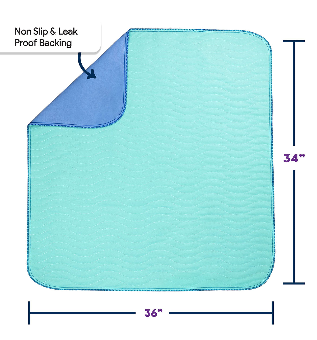 IMPROVIA® Washable Underpads 34" x 36" (Pack of 10) Heavy Absorbenc IMPROVIABuy Supplements Australia