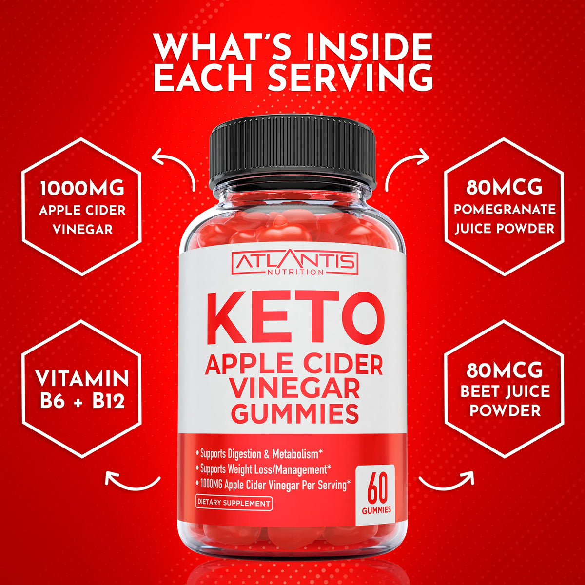Keto ACV Gummies for Weight Loss - Apple Cider Vinegar Keto ACV Gummies Formulated Atlantis NutritionBuy Supplements Australia