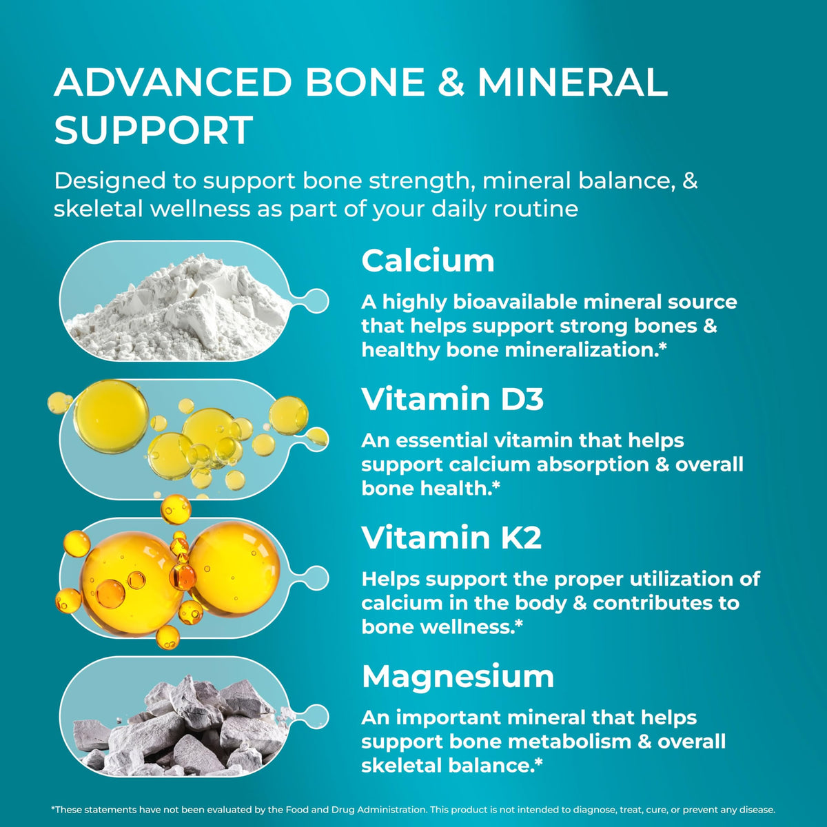 Buy supplements PUREHEALTH RESEARCH Bone Health Formula - for Bones, Joint & Skeletal Wellness - with Calcium, Magnesium, Zinc, Copper, Manganese, Potassium, Vitamin K2, D3, C - Vitaza UK Supplements UK