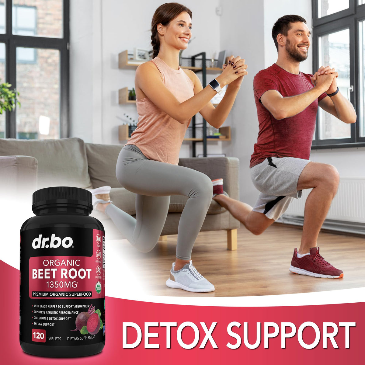 Organic Beet Root Capsules Supplements - 1350mg Beetroot Powder Extract Pills, Organic DR. BOBuy Supplements Australia