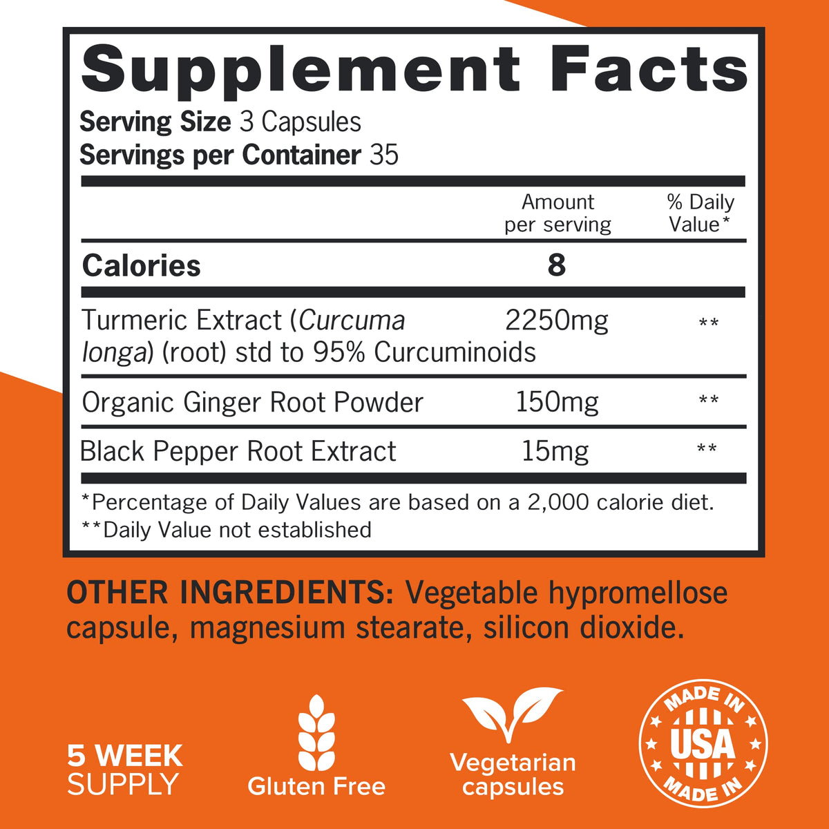Qunol Turmeric Curcumin with Black Pepper & Ginger, 2400mg Turmeric Extract with 95% Curcuminoids, Extra Strength Supplement