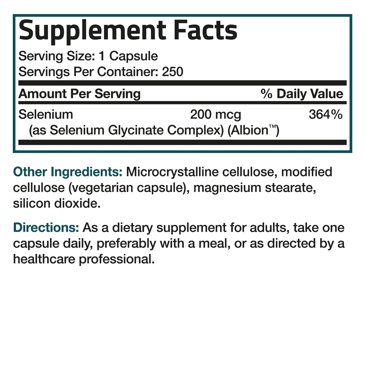 Bronson Selenium 200 mcg – Yeast Free Chelated Amino Acid Complex - Essential Trace Mineral with Superior Absorption