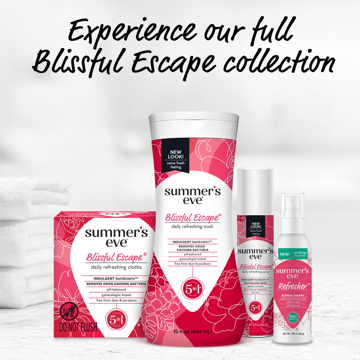 Summer's Eve Blissful Escape Daily Refreshing Feminine Wipes, Removes Summer's EveBuy Supplements Australia