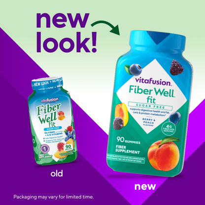 Buy supplements Vitafusion Fiber Well Fit Gummies Supplement, 90 Count (Packaging May Vary) - Vitaza UK Supplements UK