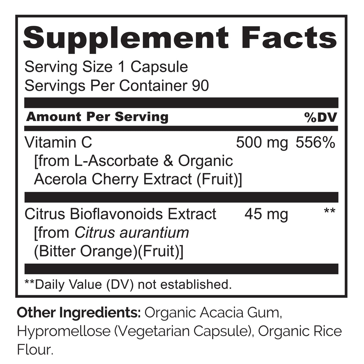 Buy supplements NATURELO Vitamin C with Organic Acerola Cherry Extract and Citrus Bioflavonoids - Vegan Supplement - Immune Support - 500 mg VIT C per Cap - Vitaza UK Supplements UK