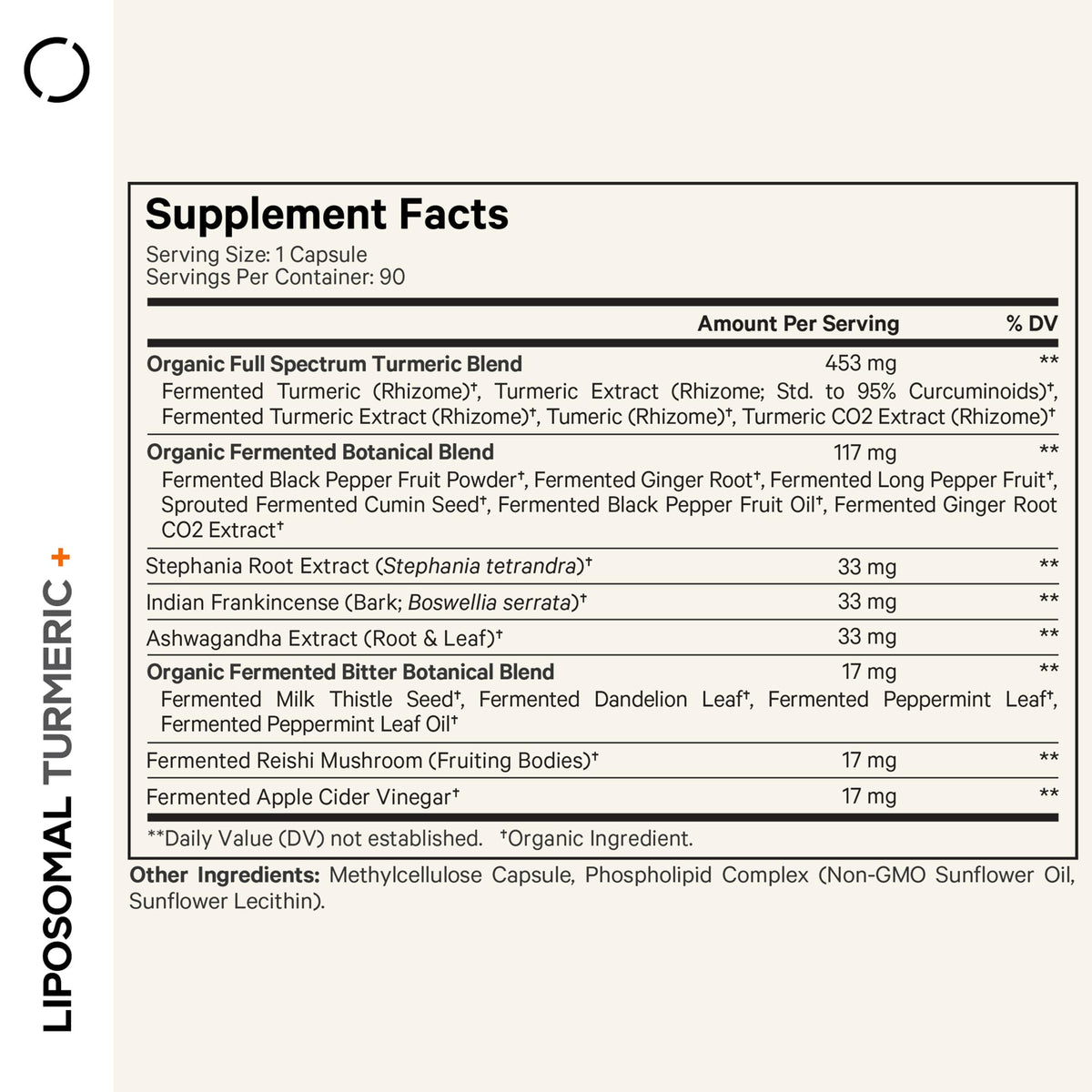 Buy supplements Codeage Organic Turmeric Supplement - 95% Curcumin Extract Pills - Liposomal Fermented Botanical Blend Black Pepper, Ashwagandha, Ginger, Stephania, Boswelia, Vitaza UK Supplements UK