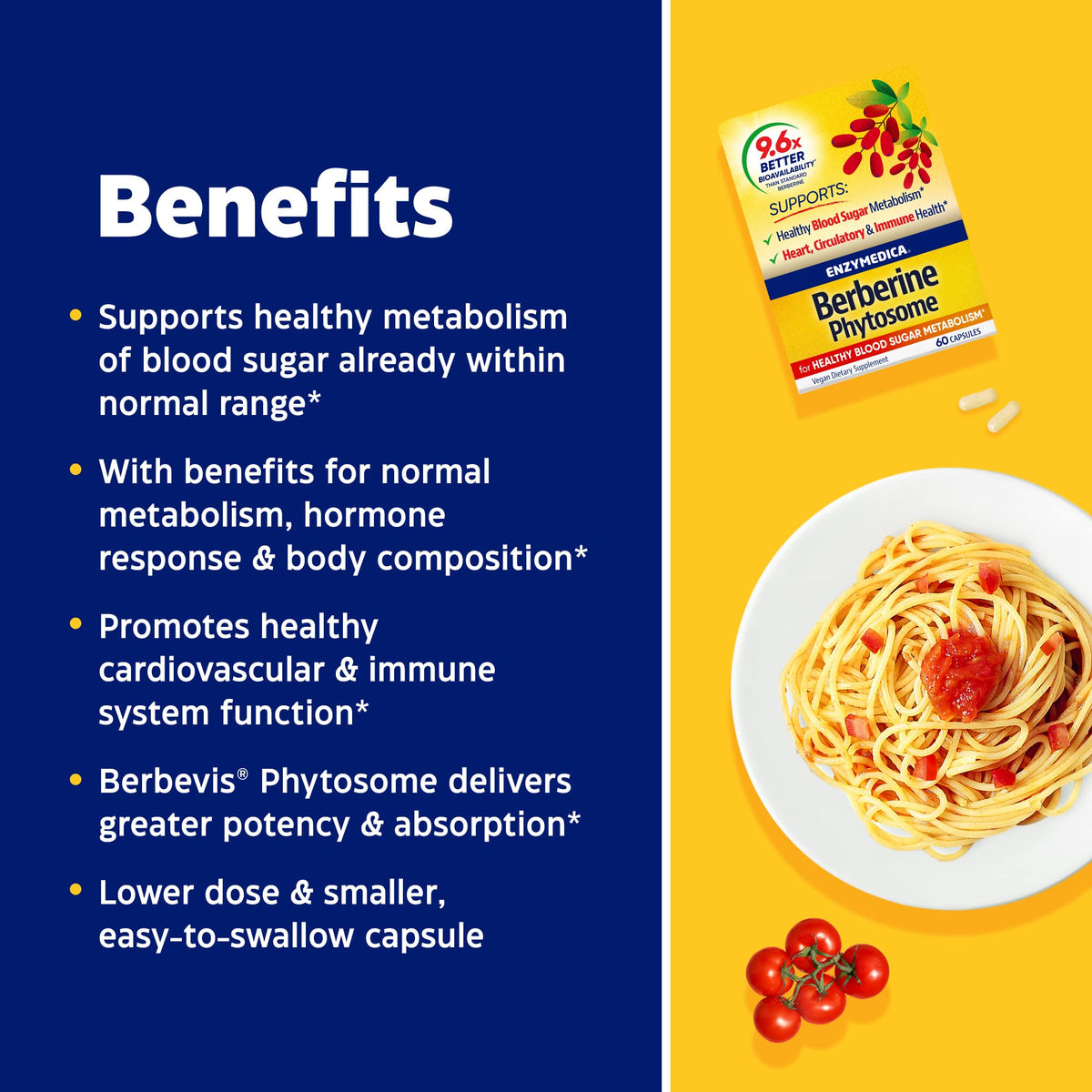 Enzymedica, Berberine Phytosome EnzymedicaBuy Supplements Australia