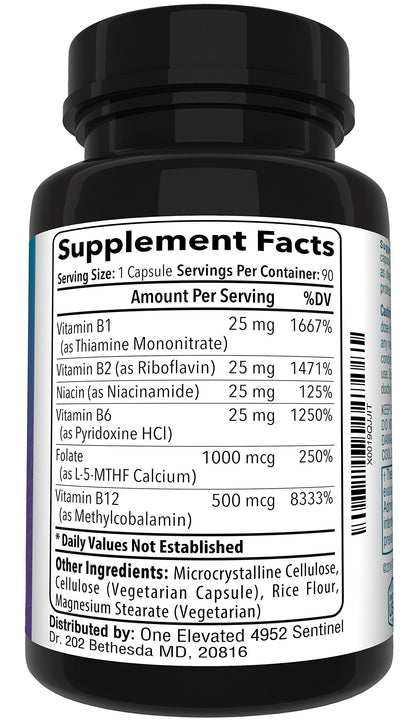 Buy supplements Double Strength & Most Bioactive Methyl Folate! Uniquely Formulated with Highest Pharmaceutical Grade Methylcobalamin (B12), Niacin, B1, B2 B6. - Vitaza UK Supplements UK