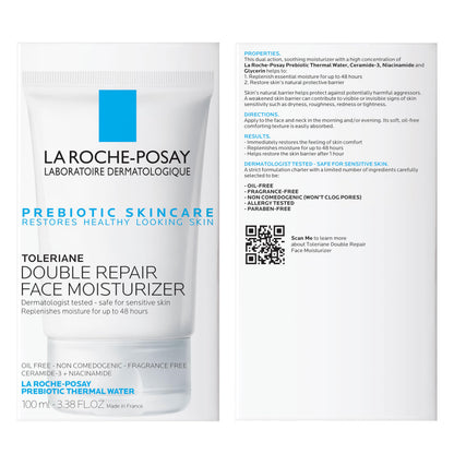 Buy supplements La Roche-Posay Toleriane Double Repair Face Moisturizer, Daily Moisturizer Face Cream - Vitaza UK Supplements UK