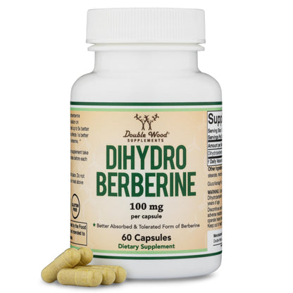 Buy supplements Dihydroberberine Supplement 100mg, 60 Capsules (Patented GlucoVantage Super - Vitaza UK Supplements UK