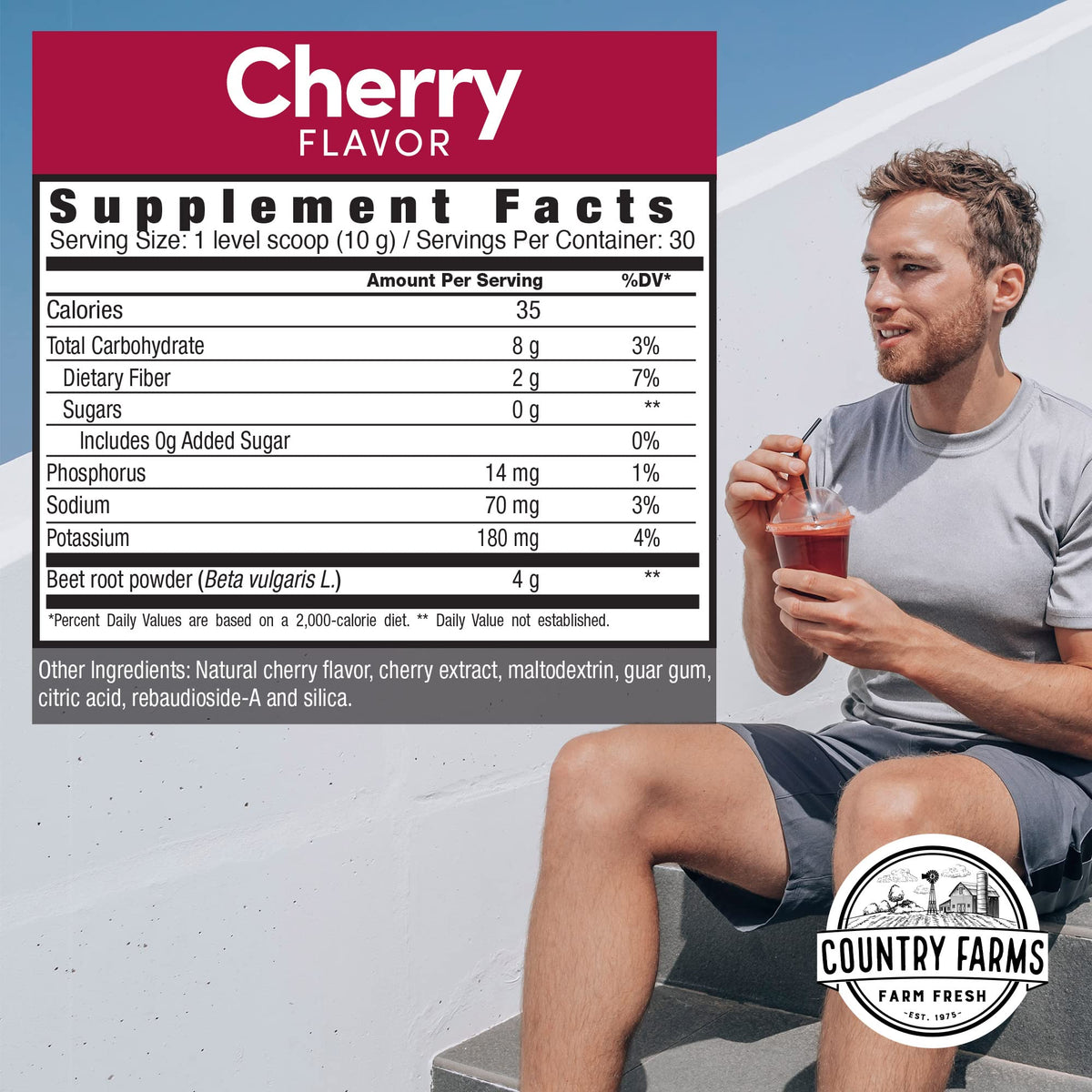 Buy supplements Country Farms Bountiful Beets, Wholefood Beet Extract Superfood, Helps Support Healthy Circulation and Promote Energy - Vitaza UK Supplements UK