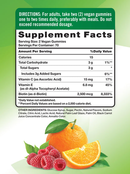 Buy supplements Nature's Truth Hair Skin and Nails Gummies | 80 Count | 2500mcg of Biotin | Vegan, Non-GMO, Gluten Free Supplement - Vitaza UK Supplements UK