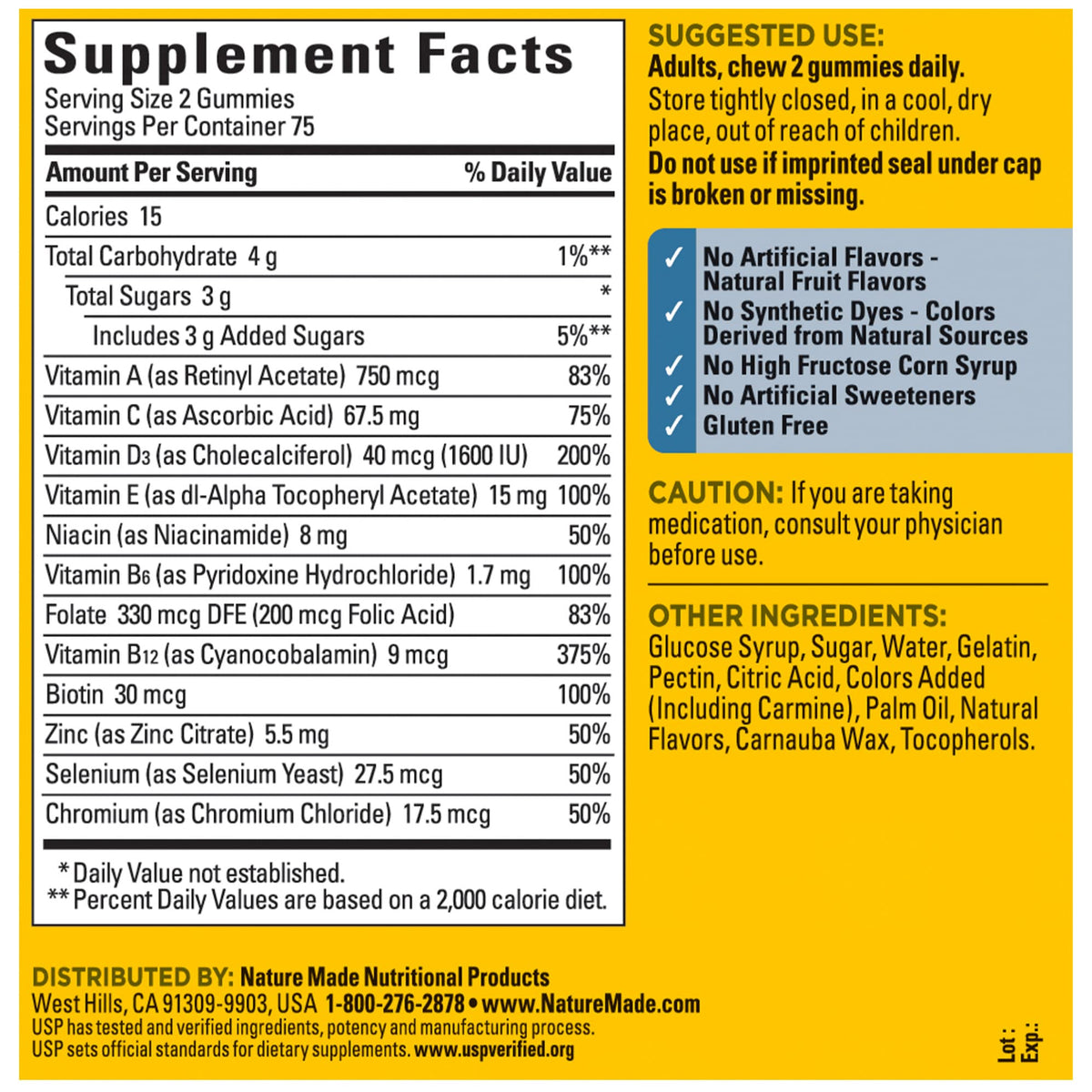 Nature Made Multi for Him, Mens Multivitamins Gummies, Energy Metabolism Support, Multivitamin for Men Nature MadeBuy Supplements Australia