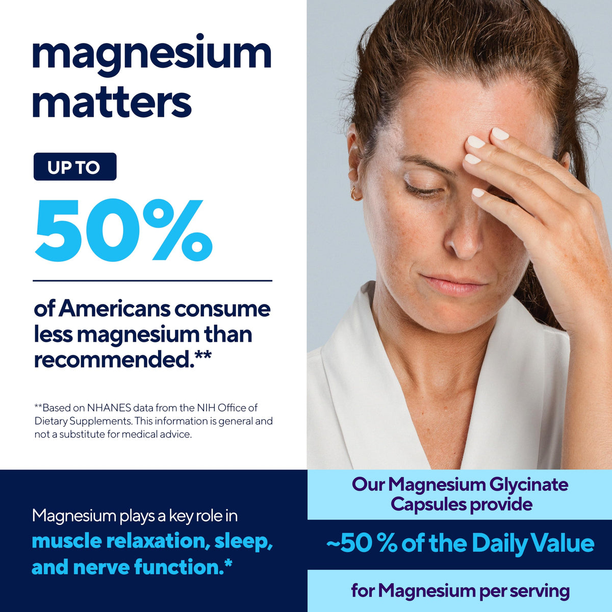Buy supplements VitaUp Magnesium Glycinate 200mg - USA Made, Highly Absorbed, Non-GMO Magnesium for Relaxation, Deep Sleep, Bones & Heart - Vitaza UK Supplements UK