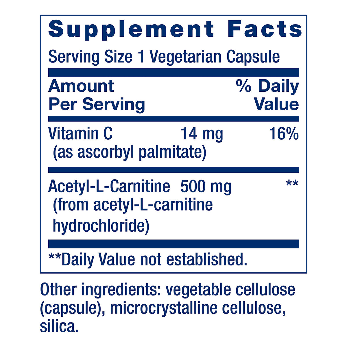 Life Extension Acetyl-L-Carnitine, Acetyl-L-Carnitine, vitamin C, Brain, mood & nerve health Life ExtensionBuy Supplements Australia